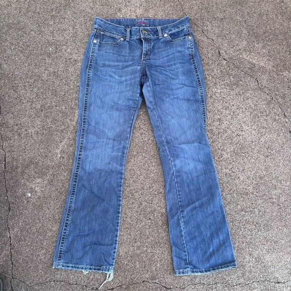 Wrangler Women's‎ Bootcut Jeans Size 7 Blue Mid-Rise 5-Pocket Design - Picture 2 of 6